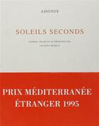 Couverture du livre « Soleils seconds » de Adonis aux éditions Mercure De France