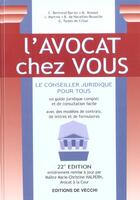 Couverture du livre « L'avocat chez vous ; 22e edition » de Marie-Christine Halpern aux éditions De Vecchi