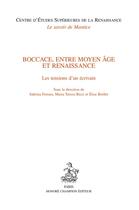 Couverture du livre « Boccace, entre moyen âge et renaissance » de  aux éditions Honore Champion