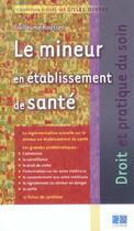 Couverture du livre « Le mineur en etablissement de sante » de Rousset Guillau aux éditions Lamarre