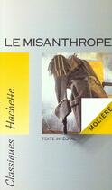 Couverture du livre « Le Misanthrope » de Moliere aux éditions Hachette Education