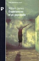 Couverture du livre « Expériences d'un psychiste » de William James aux éditions Rivages