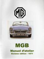 Couverture du livre « MGB ; manuel d'atelier » de Sans aux éditions Editions Du Palmier