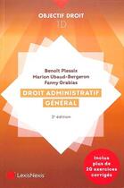 Couverture du livre « Travaux dirigés de droit administratif général » de Benoit Plessix et Marion Ubaud-Bergeron et Fanny Grabias aux éditions Lexisnexis