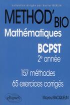 Couverture du livre « Mathematiques bcpst-2 » de Mayeul Bacquelin aux éditions Ellipses