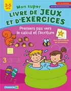 Couverture du livre « Mon super livre de jeux et d'exercices (3-5 a) » de  aux éditions Chantecler