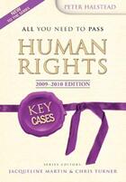 Couverture du livre « Key Cases Human Rights » de Halstead Peter aux éditions Hodder Education Digital