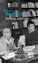 Couverture du livre « Sollers ecrivain » de Roland Barthes aux éditions Seuil