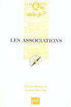 Couverture du livre « Associations (8e ed) (les) (8e édition) » de Debbasch/Bourdon Cha aux éditions Que Sais-je ?