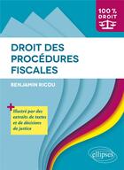 Couverture du livre « Droit des procédures fiscales » de Ricou Benjamin aux éditions Ellipses