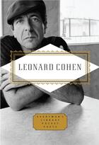 Couverture du livre « Leonard Cohen Poems » de Leonard Cohen aux éditions Everyman