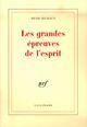 Couverture du livre « Les grandes épreuves de l'esprit » de Henri Michaux aux éditions Gallimard