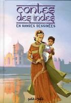 Couverture du livre « Contes des Indes en bandes dessinées » de Eddy Simon aux éditions Petit A Petit