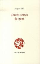 Couverture du livre « Toutes sortes de gens » de Jacques Reda aux éditions Fata Morgana