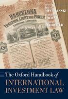 Couverture du livre « The Oxford Handbook of International Investment Law » de Peter Muchlinski aux éditions Oup Oxford