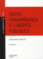 Couverture du livre « Droit fondamentaux et libertés publiques (4e édition) » de Jean-Marie Pontier aux éditions Hachette Education