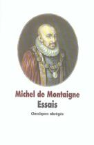 Couverture du livre « Essais » de Michel De Montaigne aux éditions Ecole Des Loisirs