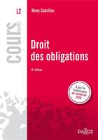 Couverture du livre « Droit des obligations (12e édition) » de Rémy Cabrillac aux éditions Dalloz