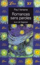 Couverture du livre « Romances sans paroles, suivi de : sagesse » de Paul Verlaine aux éditions J'ai Lu