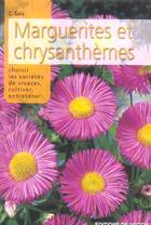 Couverture du livre « Marguerites et chrysanthemes » de C Sala aux éditions De Vecchi