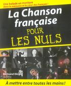 Couverture du livre « La chanson française pour les nuls » de Bertrand Dicale aux éditions First