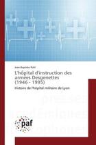 Couverture du livre « L'ho pital d'instruction des arme es desgenettes (1946 - 1995) - histoire de l'hopital militaire de » de Pohl Jean-Baptiste aux éditions Presses Academiques Francophones