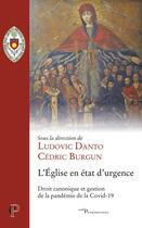 Couverture du livre « L'Eglise en temps de crise » de Cedric Burgun et Ludovic Danto aux éditions Cerf