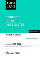 Couverture du livre « Cours de droit des sûretés (édition 2019/2020) » de Dimitri Nemtchenko aux éditions Gualino