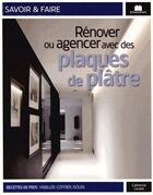 Couverture du livre « Rénover ou agencer avec des plaques de plâtre » de Catherine Levard aux éditions Massin