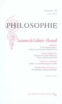 Couverture du livre « Lectures de leibnitz » de  aux éditions Minuit