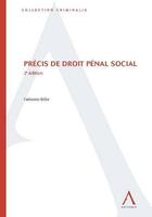 Couverture du livre « Précis de droit pénal social (2e édition) » de Fabienne Kefer aux éditions Anthemis