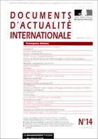 Couverture du livre « Documents D'Actualite Internationale T.15 ; 1er Aout 2004 » de Ministere Des Affaires Etrangeres aux éditions Documentation Francaise