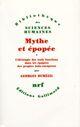 Couverture du livre « Mythe et épopée t.3 » de Georges Dumezil aux éditions Gallimard