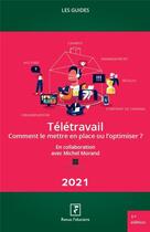 Couverture du livre « Les guides RF : télétravail : comment le mettre en place ou l'optimiser ? » de Groupe Revue Fiduciaire aux éditions Revue Fiduciaire