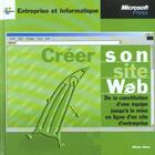 Couverture du livre « Creer Votre Site Web » de Olivier Abou aux éditions Microsoft Press