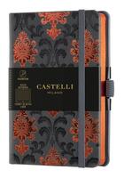 Couverture du livre « Carnet copper and gold poche ligné baroque copper » de  aux éditions Castelli Milano