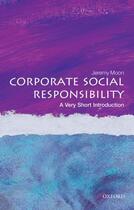 Couverture du livre « Corporate social responsibility: a very short introduction » de Moon Jeremy aux éditions Editions Racine