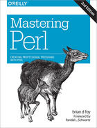 Couverture du livre « Mastering Perl » de Brian D. Foy aux éditions O'reilly Media