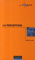 Couverture du livre « La perception » de Marion Luyat aux éditions Dunod