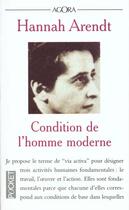 Couverture du livre « La Condition De L'Homme Moderne » de Hannah Arendt aux éditions Pocket
