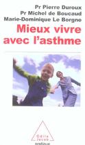 Couverture du livre « Mieux vivre avec l'asthme » de Duroux/Boucaud aux éditions Odile Jacob