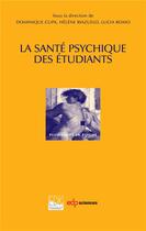 Couverture du livre « La santé psychique des étudiants » de  aux éditions Edk