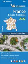 Couverture du livre « Grands itineraires france 2022 » de Collectif Michelin aux éditions Michelin