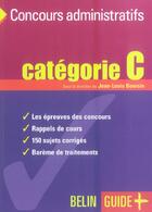 Couverture du livre « Concours administratifs - categorie c » de Boursin/Finniss aux éditions Belin Education
