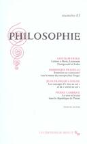 Couverture du livre « Revue Philosophie Minuit T.83 » de  aux éditions Minuit