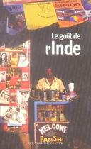 Couverture du livre « Le goût de l'inde » de  aux éditions Mercure De France
