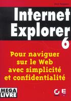 Couverture du livre « Internet explorer 6 » de Dave Ferguson aux éditions Eska