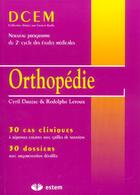 Couverture du livre « Orthopédie » de Cyril Dauzac et Rodolphe Leroux aux éditions Estem