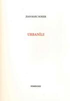 Couverture du livre « Urbanile » de Jean-Marc Rosier aux éditions Dumerchez