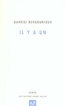Couverture du livre « Il y a un » de Gabriel Bergounioux aux éditions Champ Vallon